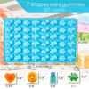 Gummy Bear Mold Silicone Mini Size, Non-stick Chocolate Candy Gummy Mold for Children with 2 Droppers, Package