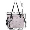 Fashion PU Leather Women's Shoulder Bag Large Capacity Zipper Crossbody Bag Tote Bag
