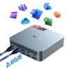 WVX Mini PC Ryzen5 6600H To 32GB DDR5 512GB Pro Mini PC 4 Screen Output Fast Heat Dissipation Small PC with HDMI USB WiFi6 and BT (up 4.50GHz) SSD,