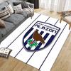 West Brom Flannel Pattern Square Carpet,Area Rug,Carpet Rug for Living Room Bedroom Sofa Playroom Decor,Non-slip Floor Mat