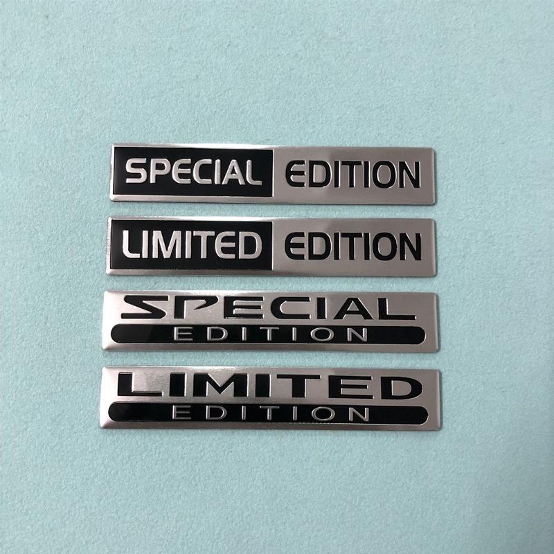 3d Aluminium Special Edition Logo Limited Edition Emblem Sticker Car Interior Exterior Decoration Decal Accessories