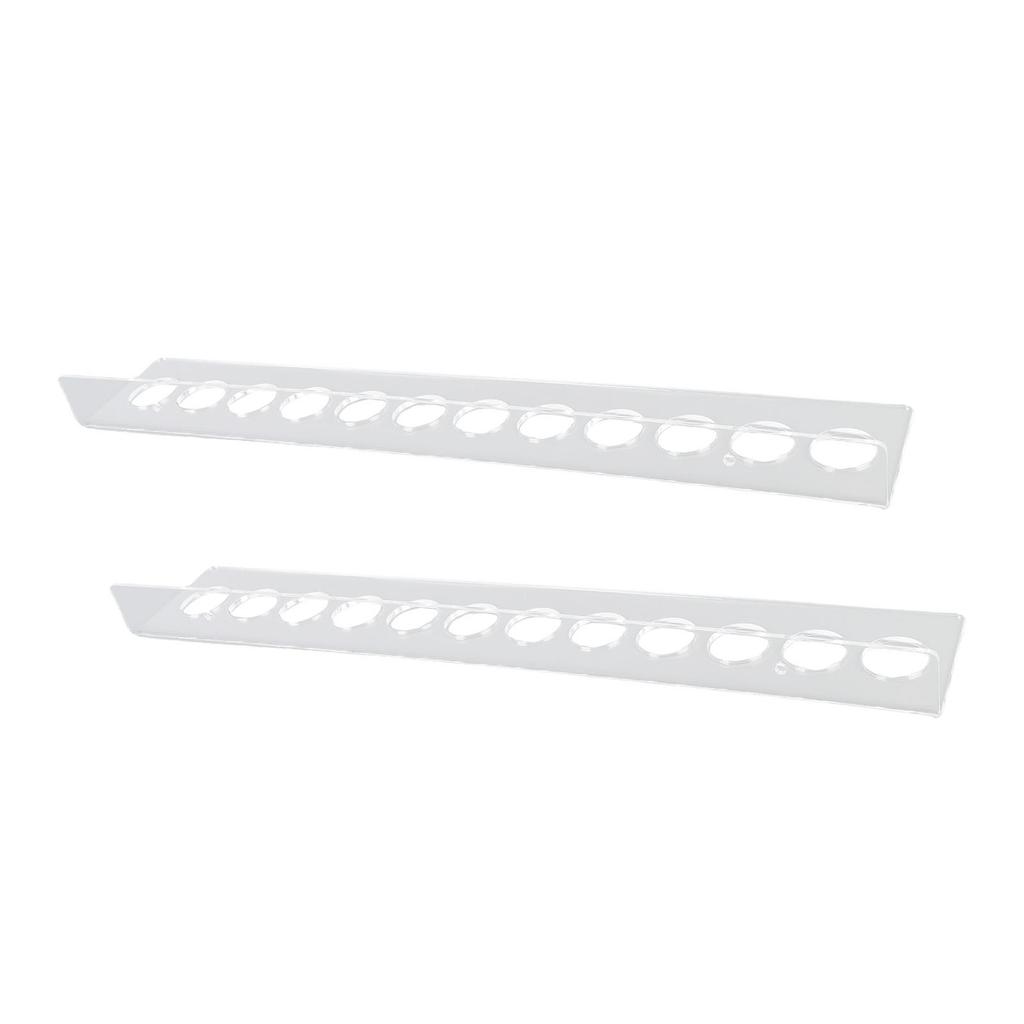 12 Slots Acrylic Wall Mounted Scissors Holder Rack Hairdresser Salon Shear Storage Holder for Barber Shop Office Home