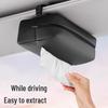 Multifunctional Car Tissue Box: Seat Back Hanging & Sun Visor High-End Holder