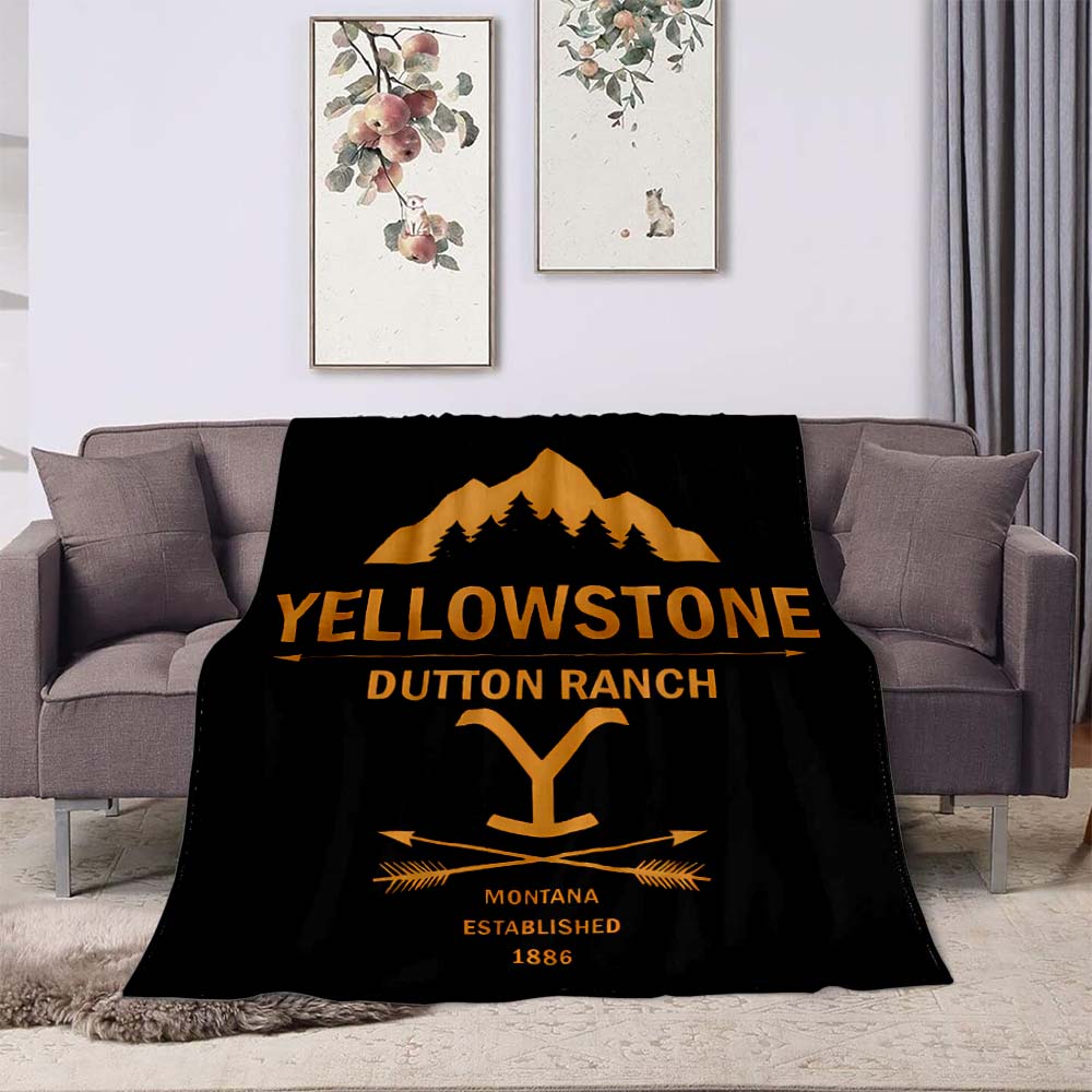 Nuovo Modello 2026 Coperta stampata Parco Nazionale di Yellowstone, adatta per divani e letti, è un regalo di compleanno e un ricordo ideale.