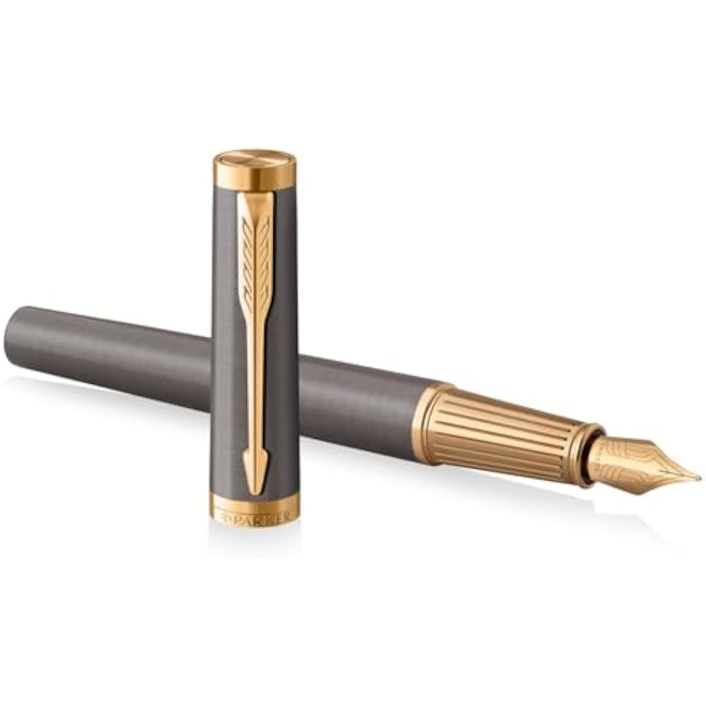PARKER Parker Fountain Pen, Ingenuity Gray, GT, Fine Print, Gift Box, Gift Present, Premium, Regu...