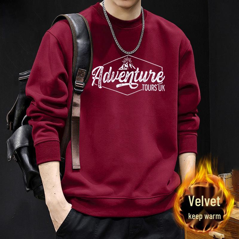 Men's Japanese-Style Letter Print Long Sleeve Hoodie - Spring/Autumn Fashion