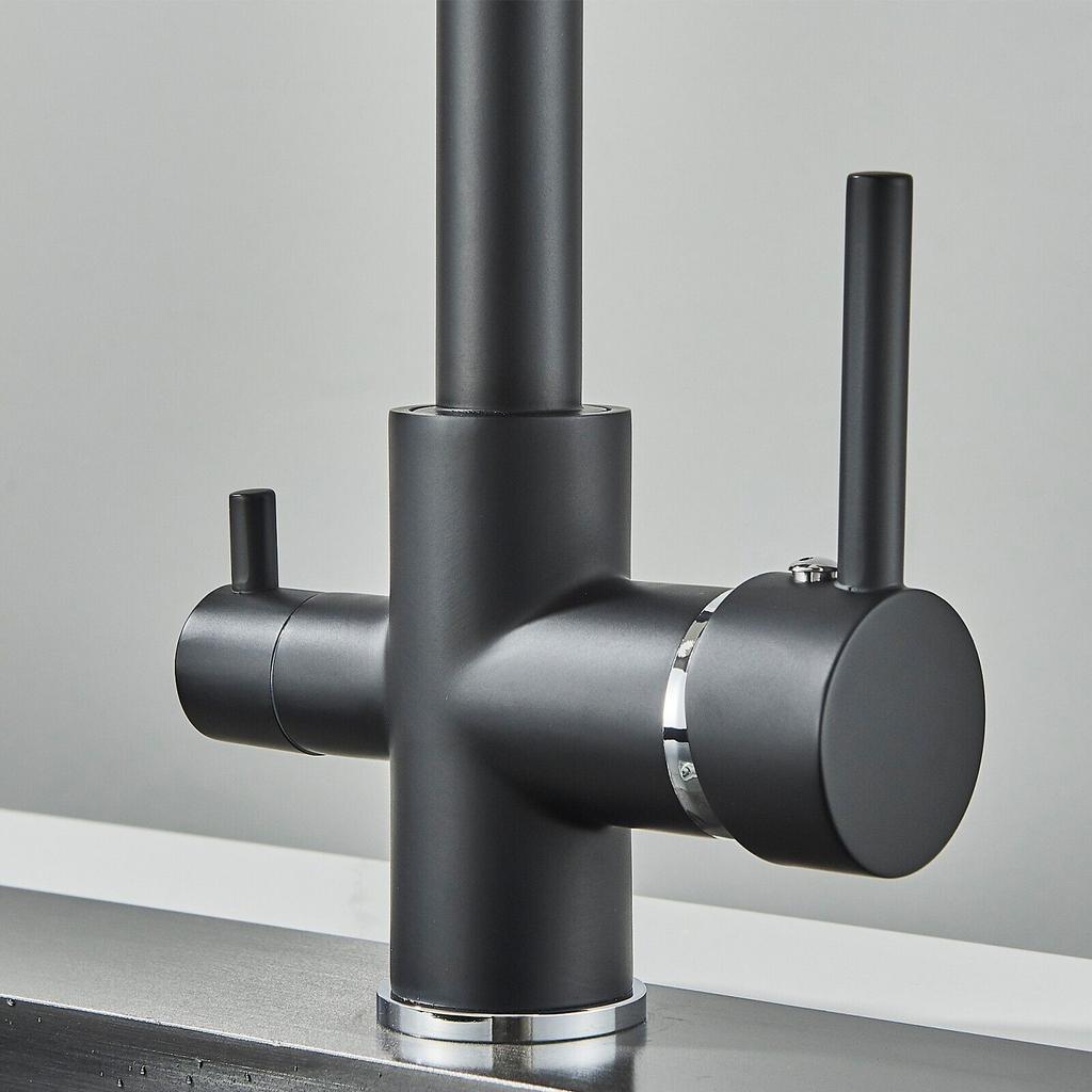 Kitchen Sink Faucet Pull Down 2 Handle 3 In 1 Water Filter Faucet