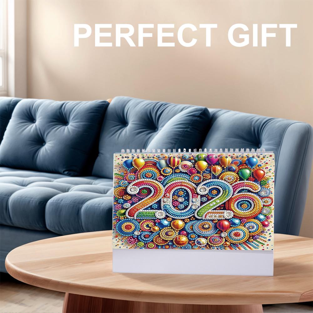 2026 Calendar Diamond Painting Calendar Set DIY Diamond Art Desk Calendar for Living Room Bedroom Office Desk Gift Giving
