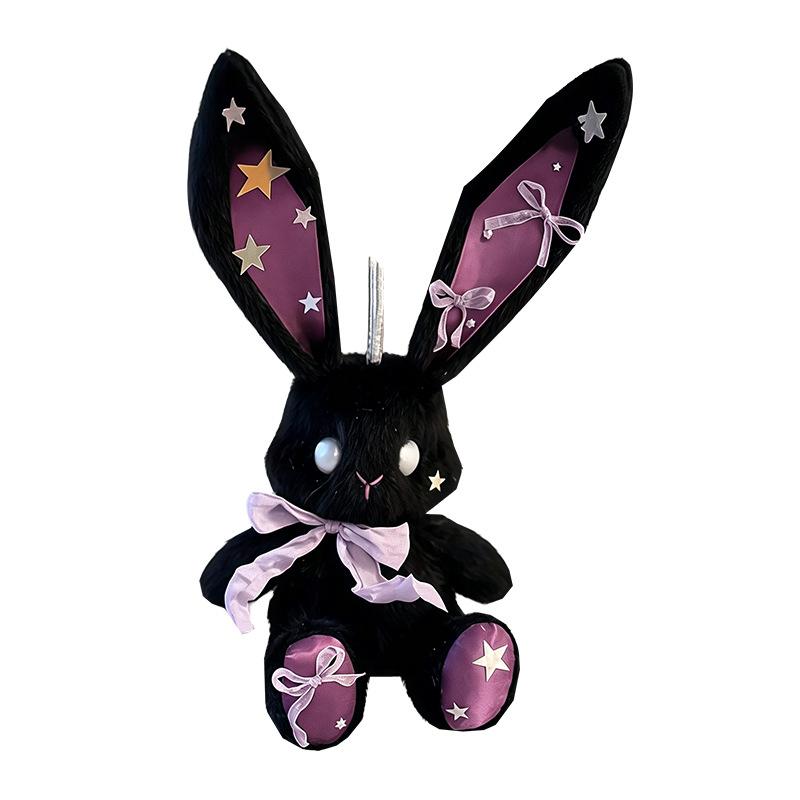 DIY Falling Star Rabbit Plush Keychain Kit Handmade Stuffed Animal Craft Set Creative Gift for Friends