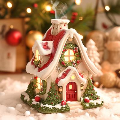Vianočný domček na kadidlo Zimný domček na vonný kužeľ Xmas Party