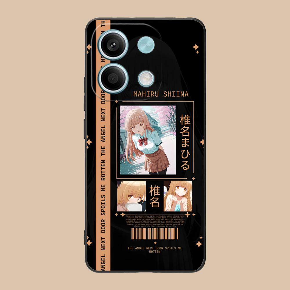 

Angel Mahiru Shina Phone Case for POCO F8 F7 F6 F5 F4 F3 F2 Pro GT C75 C71 C65 C61 C40 Pro Ultra Soft TPU Shockproof Cover Poco C40