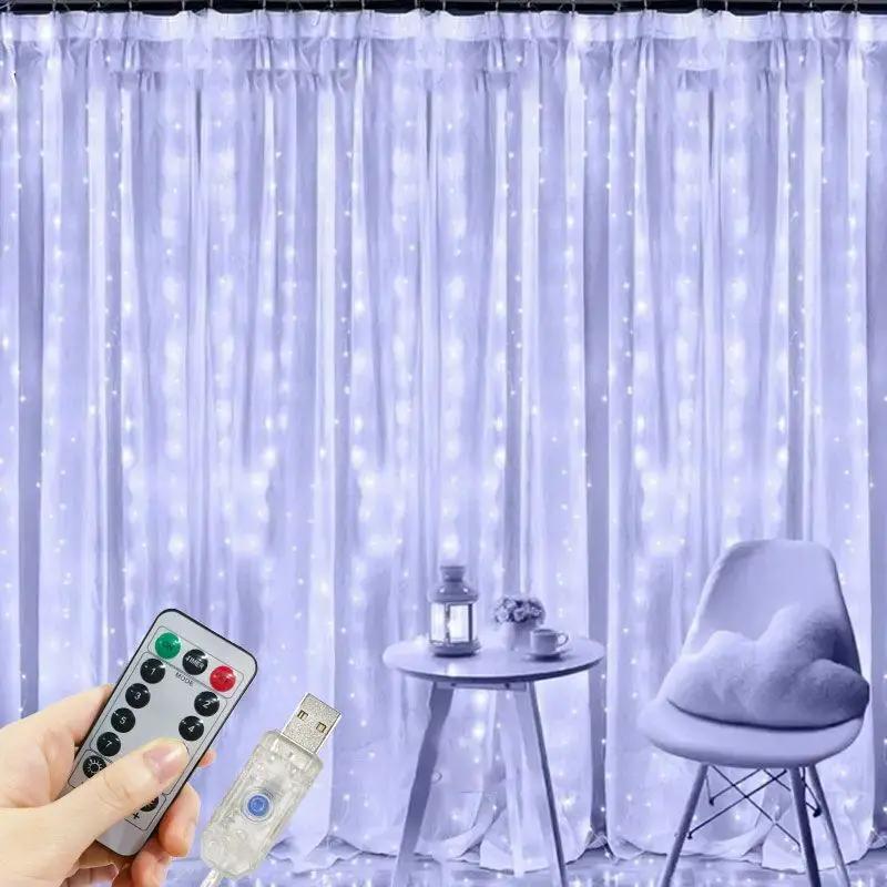 3Mx1M/2M/3M LED String Lights USB Remote Fairy Lights Garland for New Year Wedding Party Christmas Home Room Curtain Decoration