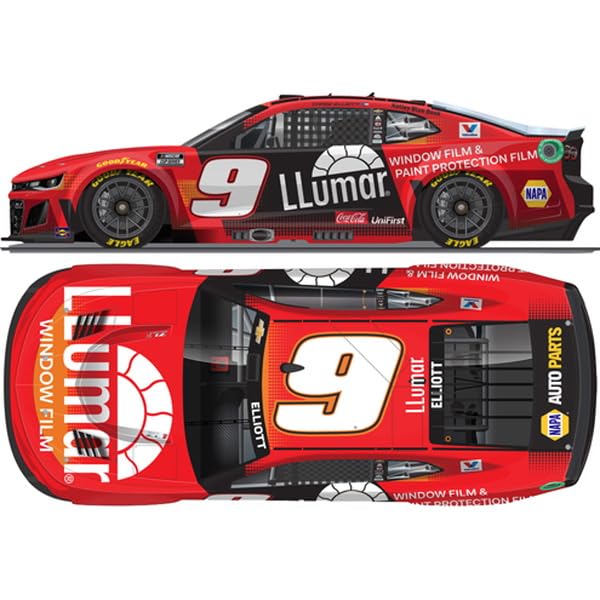 

Kyosho Lionel Racing 1/64 LLUMAR 2025 Chevrolet Camaro ZL1 Chase Elliott #9 Finished Model LR316026