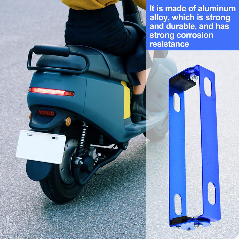 Adjustable Motorcycle License Plate Holder Aluminum Alloy Adjustable Motorcycle Car License Plate Frame Rear Bracket Mount