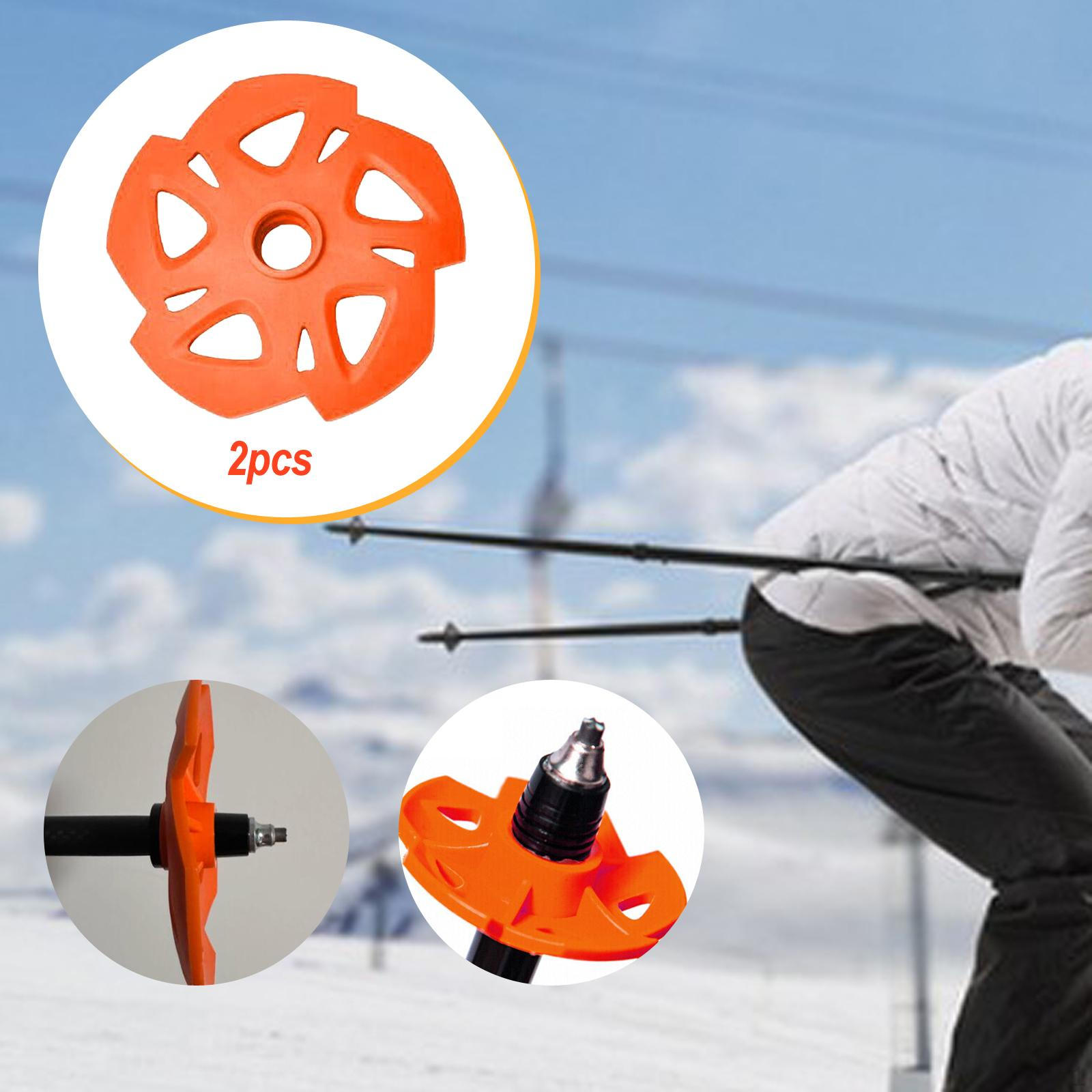 

2 Pieces Hiking Poles Basket Replacement Part Trekking Tips Accessories Walking Sticks S