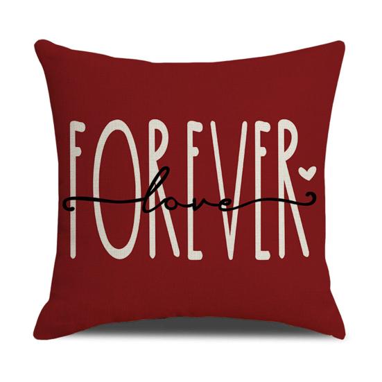 Valentine's Day Pillowcase Cute Love Heart Gnome Doll Pattern Red & White Color Sofa Cushion Cover Bedroom Car Square Pillow Shams Bedding Supplies