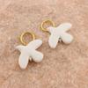 Metal Necklace White Peace Dove Earrings New Pendant  for Women