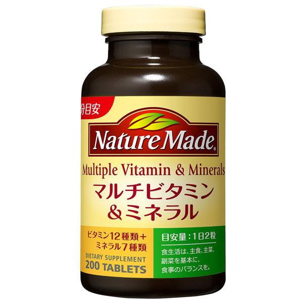 Nature Made Multivitamin & Mineral 200 Tablets (100-Day Supply) Otsuka Pharmaceutical Daily Nutritional Support s1803