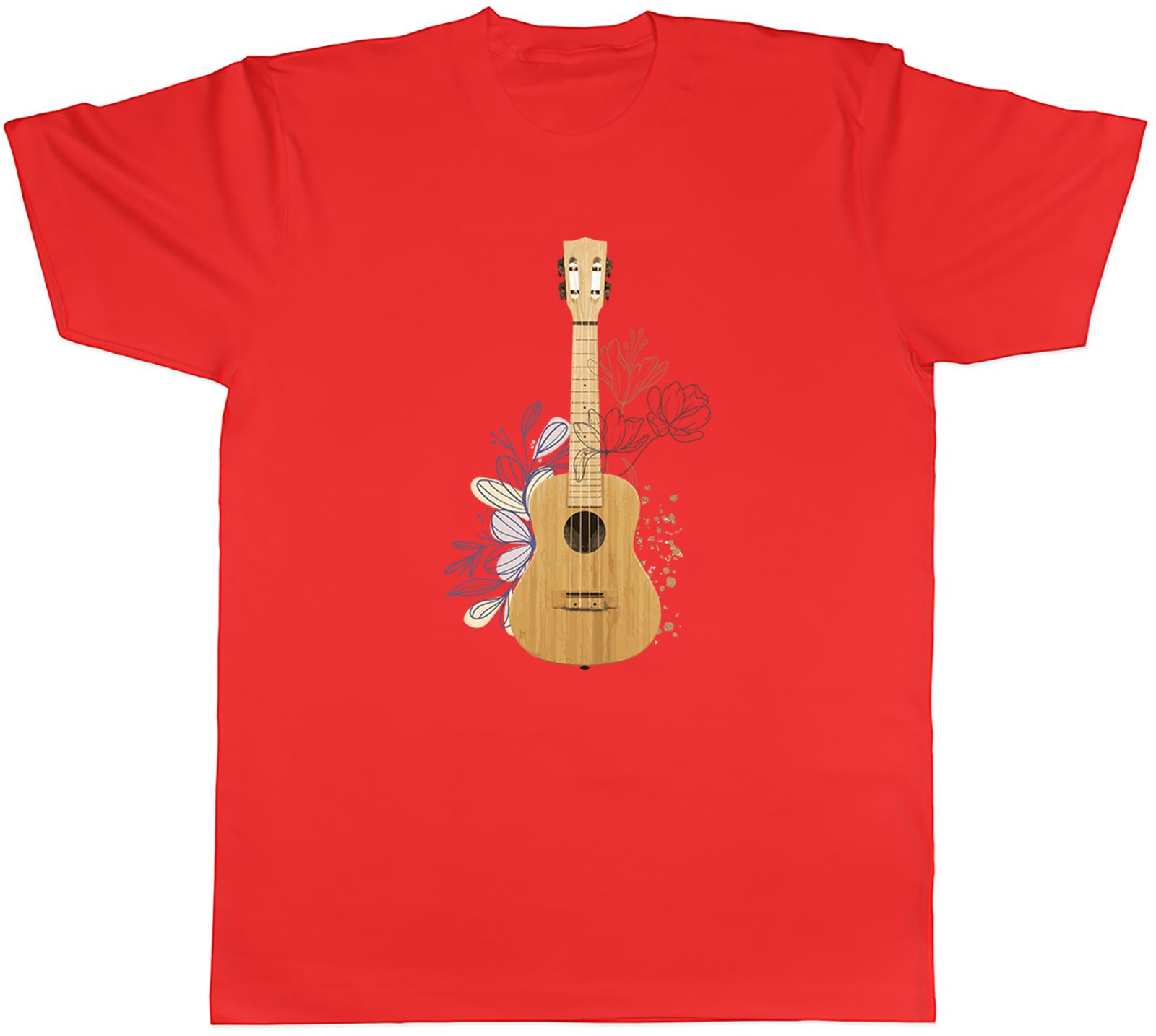 Ukulele Guitar Unisexs TShirt Guitarist Musical InstruUnisext Player Tee Gift S
