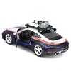 Bburago 1/24 Scale Porsche 911 Dakar White/Blue Diecast Model Car (Finished Model) 18-28029