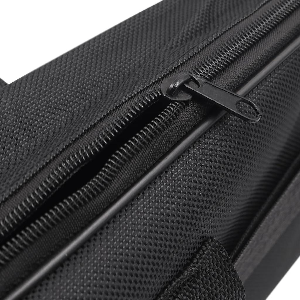 NUZAMAS Portable Fishing Bag, Steel Wire Fishing Tackle Bag, Black Fishing Tackle Tool Storage Bag, Fishing Rod Bag, Leisure Bag
