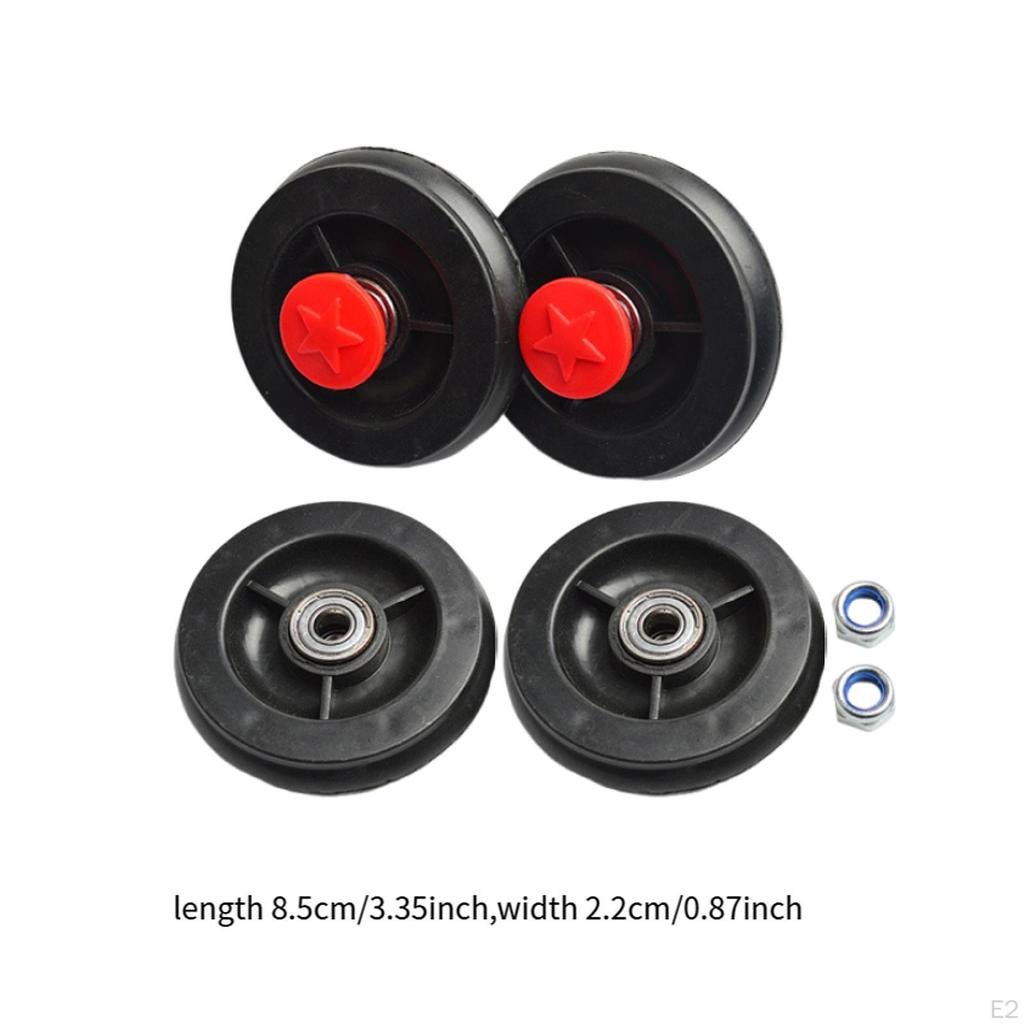 Lot de 4 roues de remplacement pour Twist Car Enfants, Avant Et