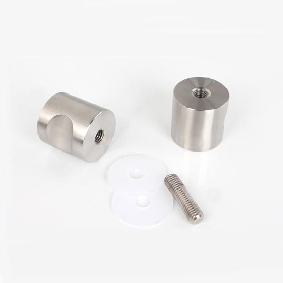 Stainless Steel Back-to-Back Glass Door Knob Puller Push Bathroom Shower Handle