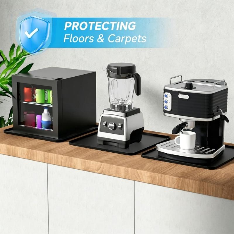 Large topological Style Rubber Base For Appliances With Texture face And Moisture Control
