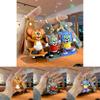 Entzückender Tom und Jerry Gummi Schlüsselanhänger Cartoonfigur Schlüsselanhänger für Jungen und Mädchen