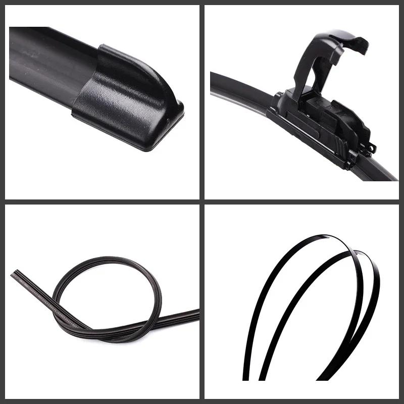 Quality Car Windshield Wiper Blades U-type Universal Soft Rubber Frameless Bracketless Premium All-Season Automotive Replace
