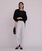Yours Wrap Tapered Pants BFXU1789 M Gray Women's