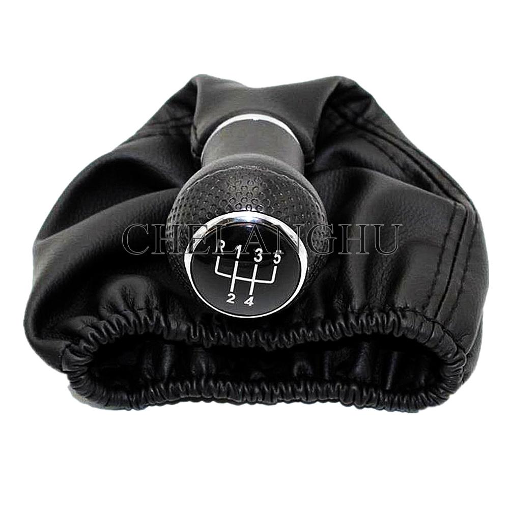 

For Seat Arosa 1997 1998 1999 2000 2001 2002 2003 Car-Styling 5 Speed Car Gear Stick Shift Lever Knob Leather Boot And Red Line сірий колір