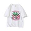 Süßes Y2K Sommer Süße Frucht Oversize Kurzarm O-Ausschnitt T-Shirt Grafikdruck 100% Baumwolle 2000er Damen Oberteile Kleidung Sommer