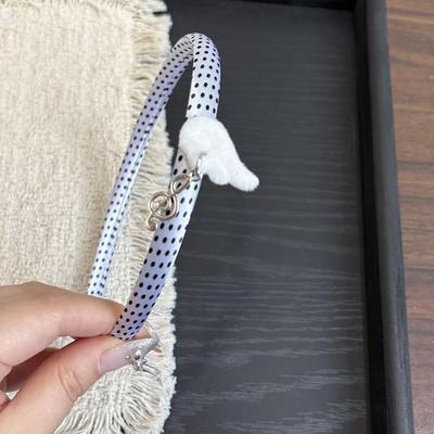 1Pcs New Cute Cartoon Polka Dot Music Note Headband, Sweet Girly-Style Hairband, Versatile Hair Clip And Hair Accessory