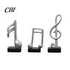 Study Room Decoration 3Pcs Minimalist Music Note Resin Sculpture, Treble Clef & Eighth Quarter Desk Desktop Decor for Piano Living Room, Matte