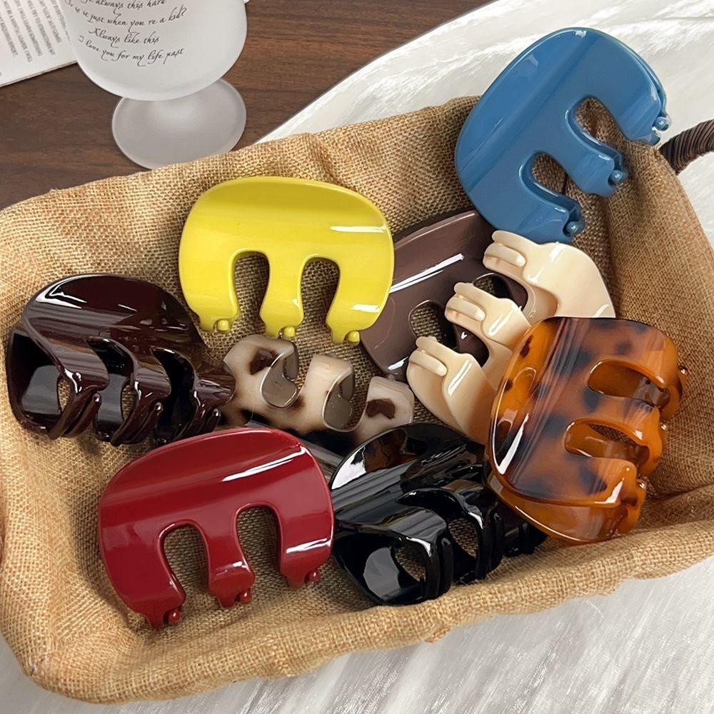 Elegant Simple Hair Claw Clip Plastic M Geometric Hairpin Hair Clamps Grab Women Hair Accessories