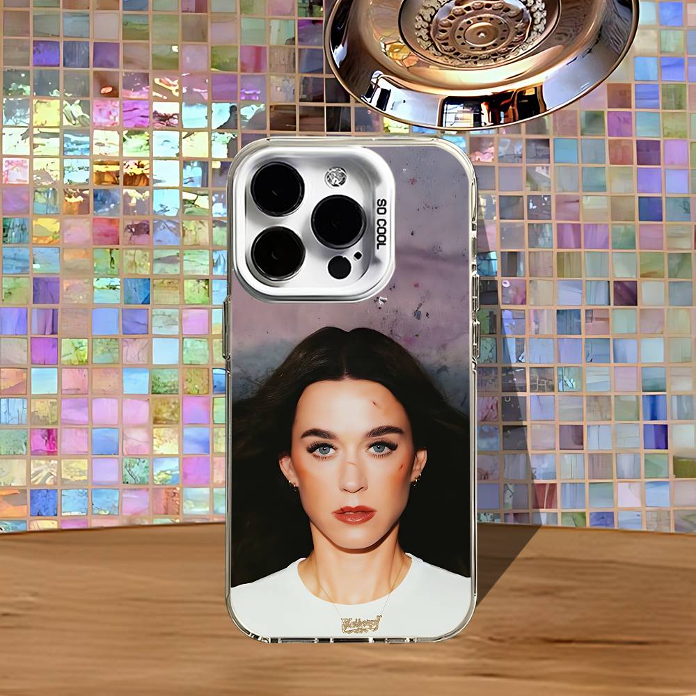 

K-Katy P-Perry Bandaids For iPhone 17,16,15,14,13,12,X,8,Pro,Max,Plus,SE4,Air,Mini White Dustproof Matte IMD Case iPhone12PROMAX