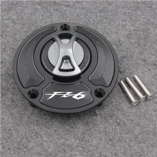 Keyless Motorcycle Fuel Gas Tank Cap Cover For Yamaha FZ 6 FZ6 FAZER 2004-2011 2005 2006 2007 2008 2009