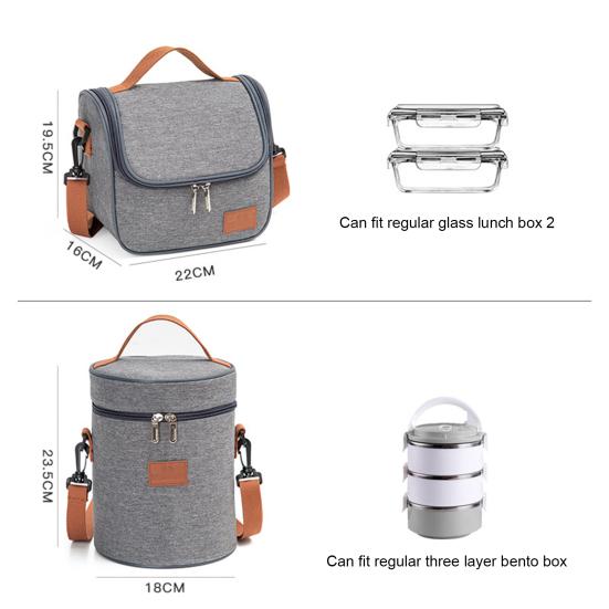Lunch Bag Capacity Multi-layer Large Thickened Waterproof Heat Preservation with Handle Portable Food