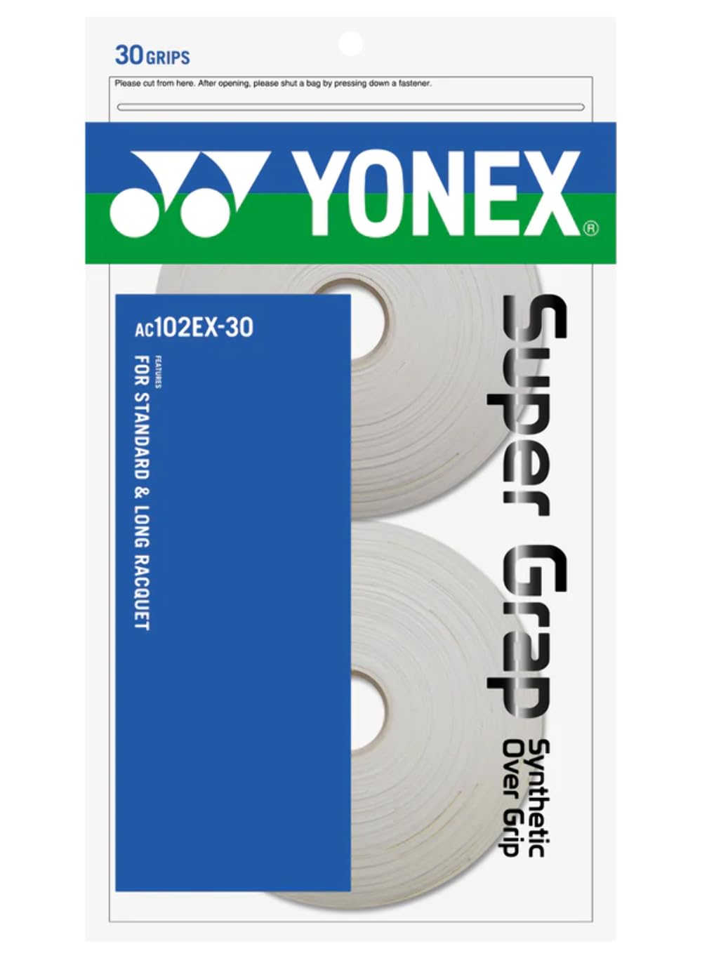 

YONEX Wet Super Grip 30 шт., винно-красный AC102EX-30-WR красный