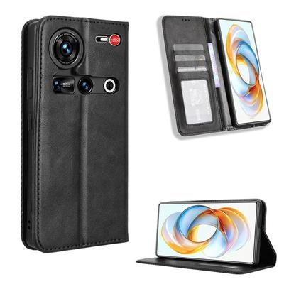 Leder Flip Cover für ZTE nubia Z70 Ultra Leder PU Telefon Fall Stoßfest Durable Retro Fall