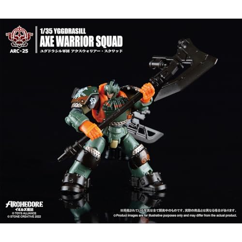 HiPlay TOY ALLIANCE 1/35 Scale Archecore ARC-25 Yggdrasil Corps Axe Warrior Squad Action Figure (Pre-painted, Assembled)