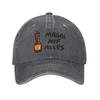 Maggi Auf Alles (Deutsch) Denim Fabric Cap Casual Baseball Caps Adjustable Hat Summer Unisex Baseball Hats