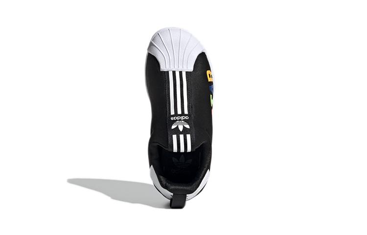 Adidas Originals Superstar Collection 360 X C Low top Skateboard Shoes Black White Children Aged 3 7 Years Old FV7230