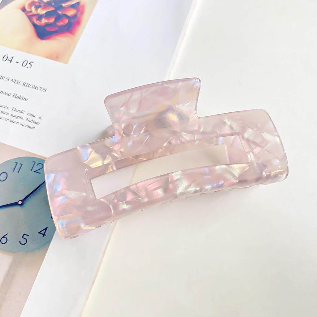 1 szt. Kolorowy chwytak Wersja koreańska Duży Imitacja kwasu octowego Klips do włosów Damski Minimalistyczny Klips do włosów z tyłu Klips rekinkowy