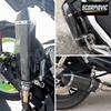 HQ Universal 51mm Motorcycle Exhaust Pipe Length 300/370/470mm Stainless Steel ninja400 R3 Z900 S1000RR MT-07 pcx160 duke390 R1