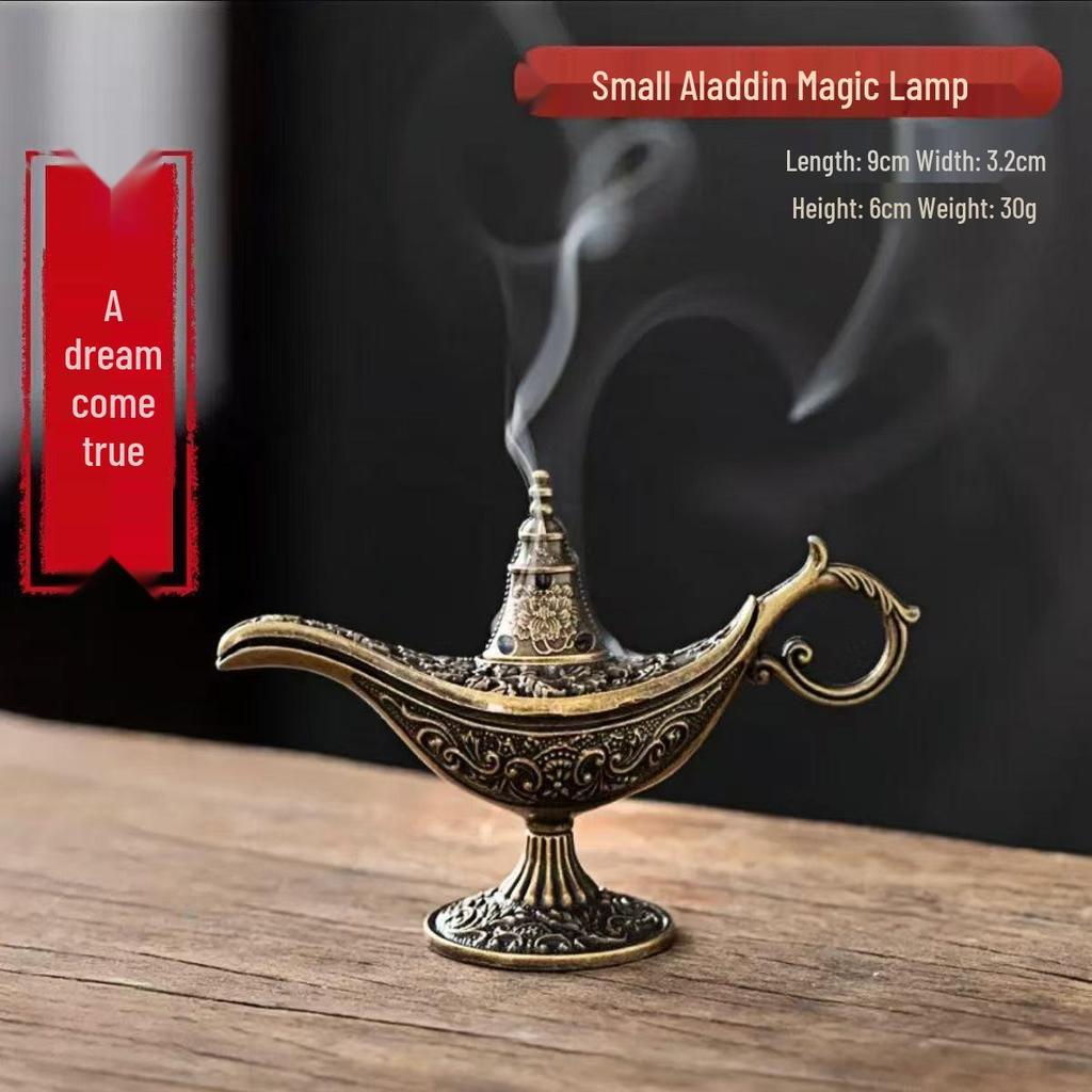 Alloy Creative Chinese Incense Burner - Indoor High-End Metal Ornament for Coils
