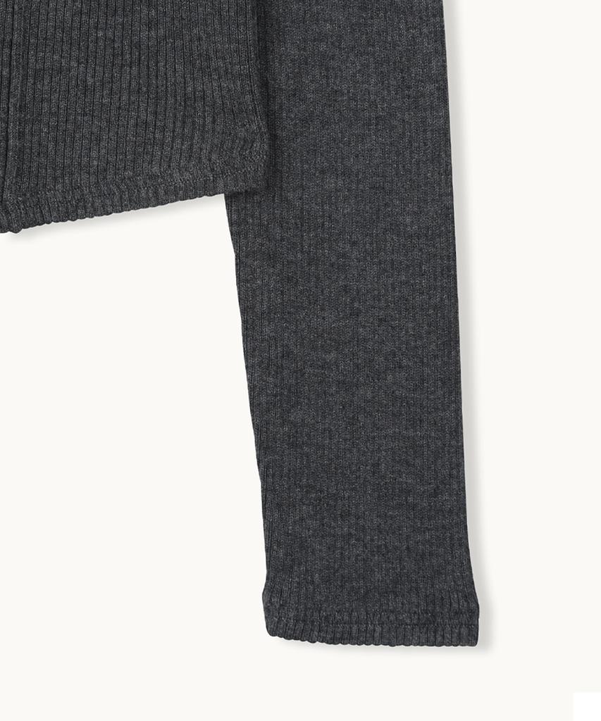 MAKE A TOAST Two-Way Zipper Wool Cardigan (Dark Gray) Mbfsnt004Dg