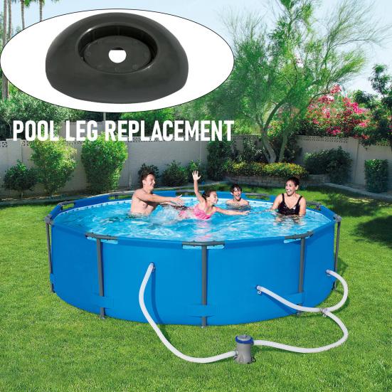 4 ks koncovky nohou bazénu Koncovky vertikálních nohou rámu bazénu Oválné dno Náhradní díly základny bazénu pro nadzemní bazény 16'x48" 18'x48" 20'x48" 24'x52"