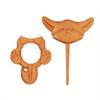 1PC Cute Cat Winter Sweater Scarf Fixed Buckle - Wooden Brooch Cat Decorative Fixed Buckle.